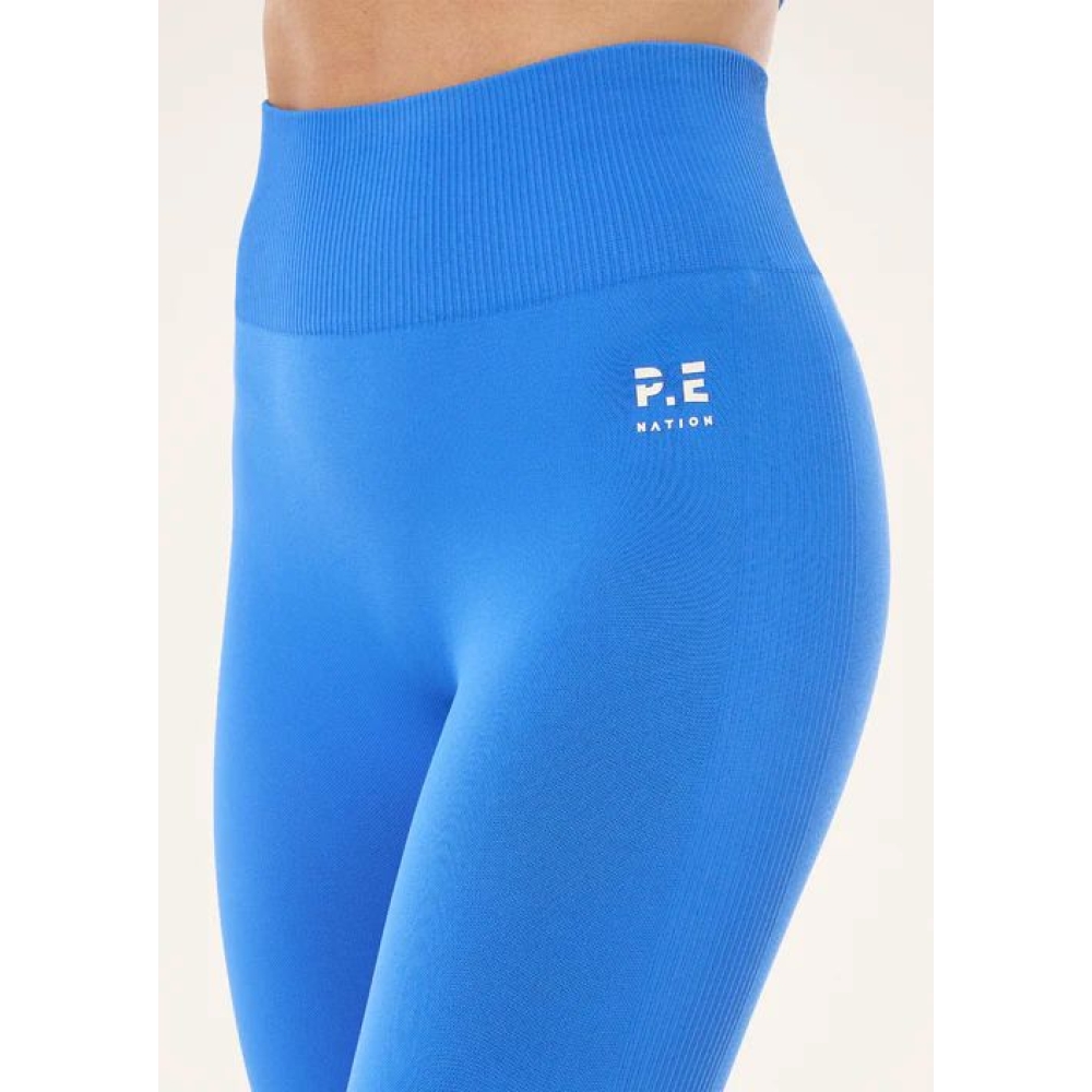 P.E Nation "Restore Seamless Legging" mėlynos spalvos besiulės tamprės. Tamprės