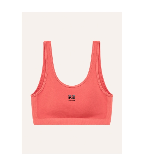 RESTORE SEAMLESS SCOOP BRA IN BRICK RED. Sports Bras