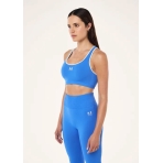 "Restore Seamless Sports Bra" besiulė mėlynos spalvos sportinė liemenėlė. Sportinės liemenėlės