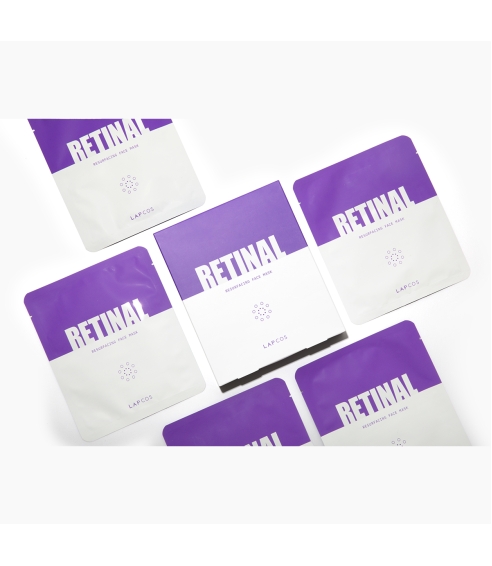 LAPCOS Retinal Resurfacing Sheet Mask. Sheet and hydrogel masks