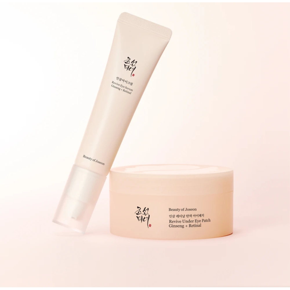 Beauty of Joseon Korėjietiška paakių priežiūra "Revive Under Eye Patch Ginseng + Retinal" paakių padeliai Beauty of Joseon "Revive Under Eye Patch Ginseng + Retinal" paakių padeliai. Korėjietiška paakių priežiūra