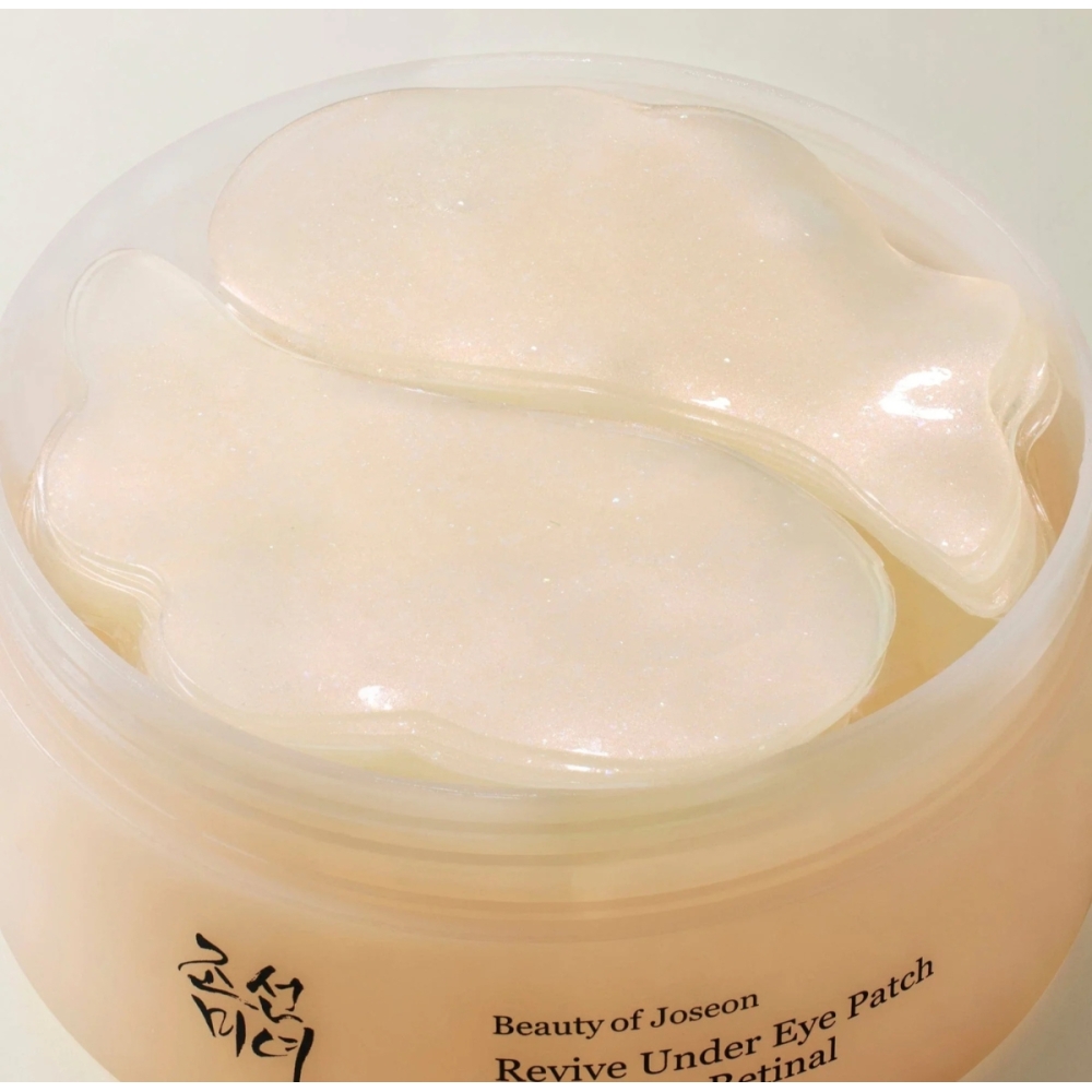 Beauty of Joseon Korėjietiška paakių priežiūra "Revive Under Eye Patch Ginseng + Retinal" paakių padeliai Beauty of Joseon "Revive Under Eye Patch Ginseng + Retinal" paakių padeliai. Korėjietiška paakių priežiūra