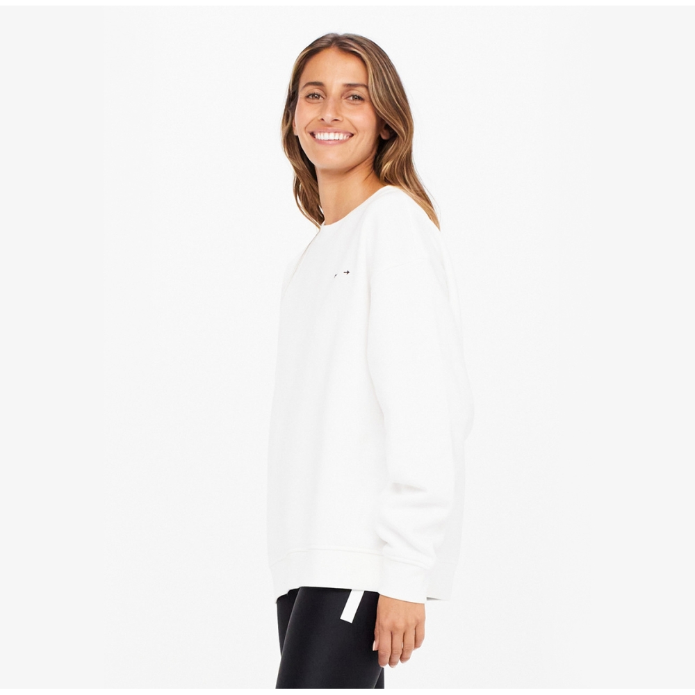 SATURN ARROW WHITE SWEATER. Jumpers