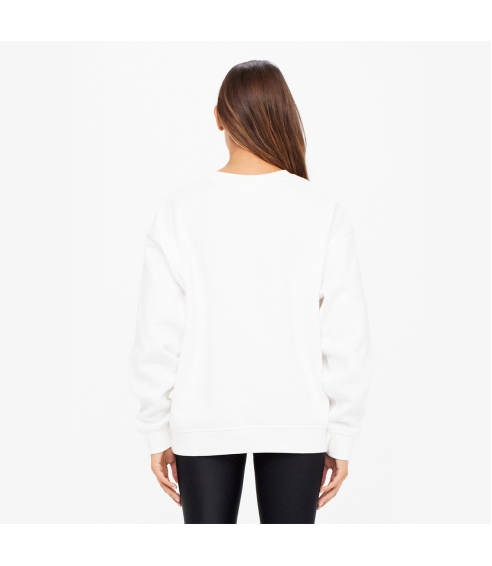 SATURN ARROW WHITE SWEATER. Jumpers
