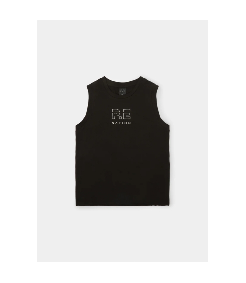 SHUFFLE TANK IN BLACK. Tops