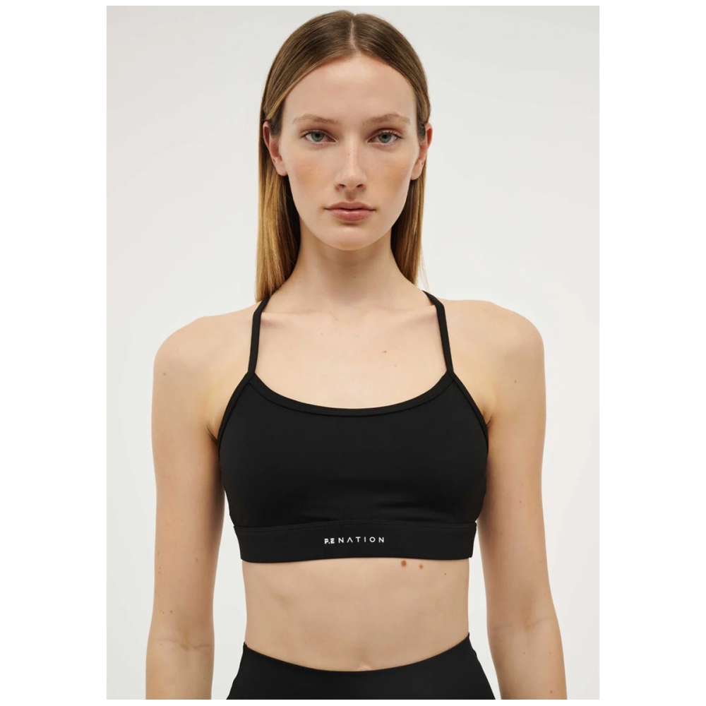 P.E Nation SIGNATURE SPORTS BRA-BLACK . Sports Bras