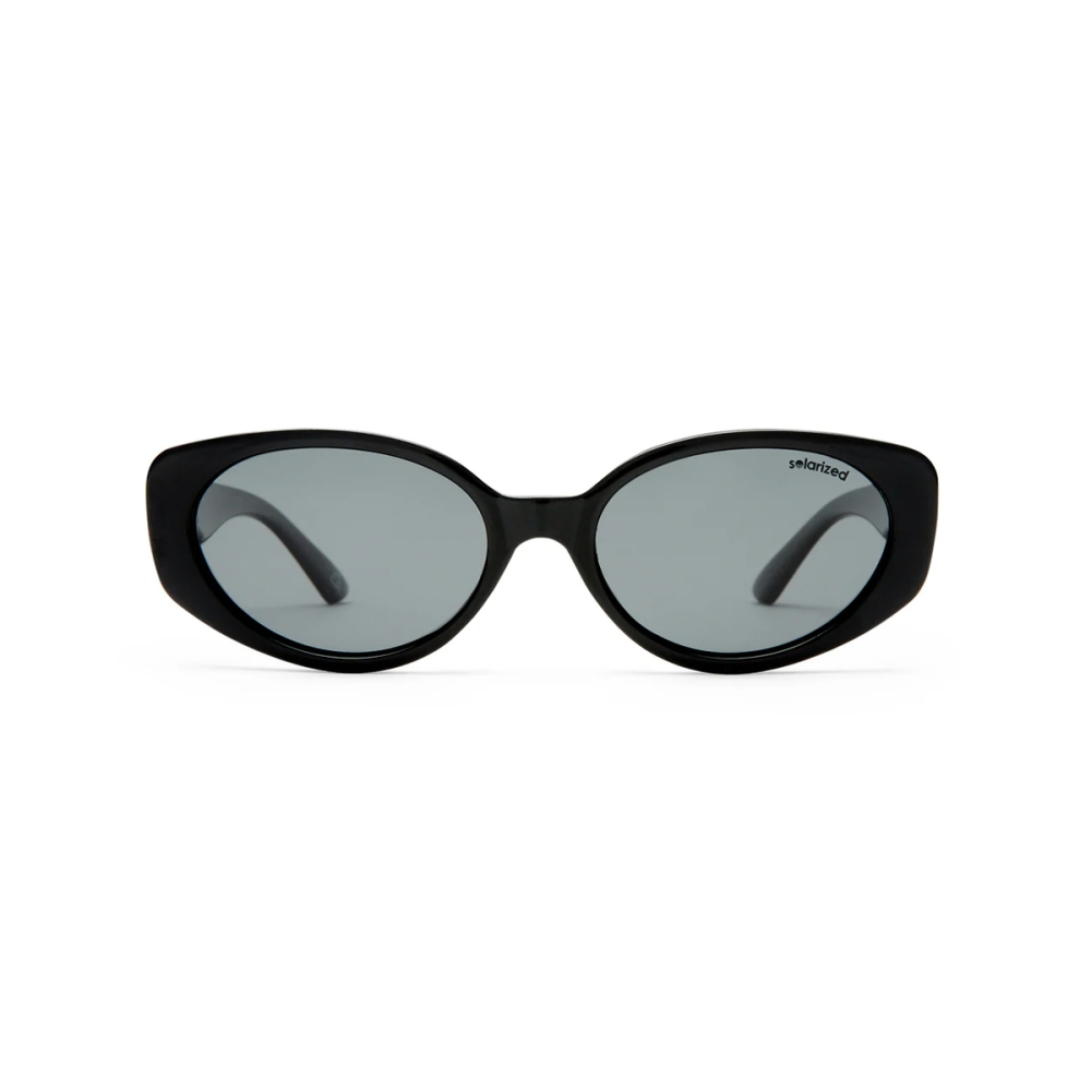 Solarized Sunglasses Sleek Oval Cat - Black Polarised Solarized Sleek Oval Cat - Black Polarised. Sunglasses