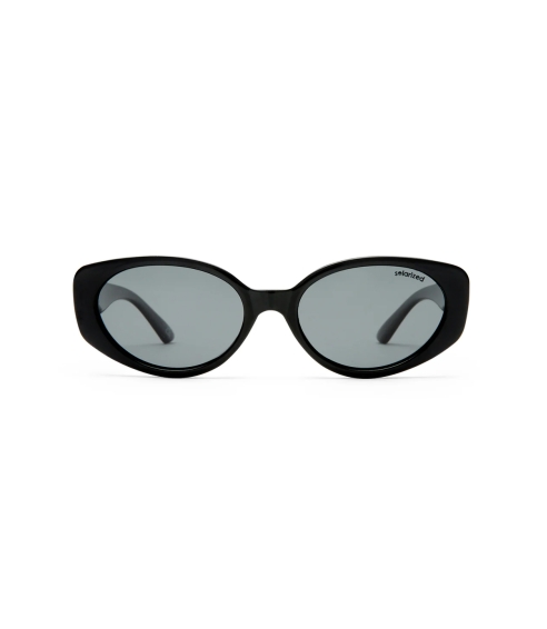 Sleek Oval Cat - Black Polarised. Sports and fashion