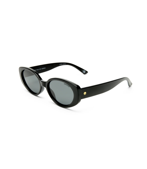 Sleek Oval Cat - Black Polarised. Sports and fashion