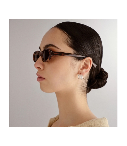 Slimfit Oval - Dark Tort Polarised. Sports and fashion