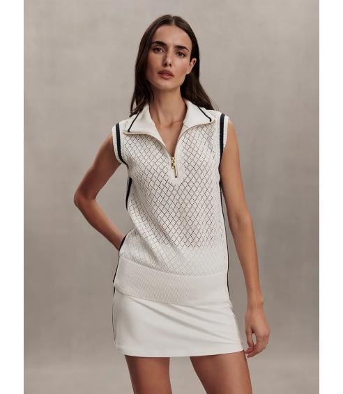 Stefan Half-Zip Vest . Vests