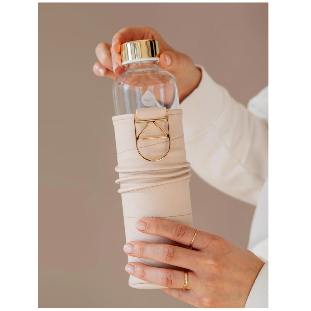 EQUA Glass Bottle Beige. Water bottles and cups