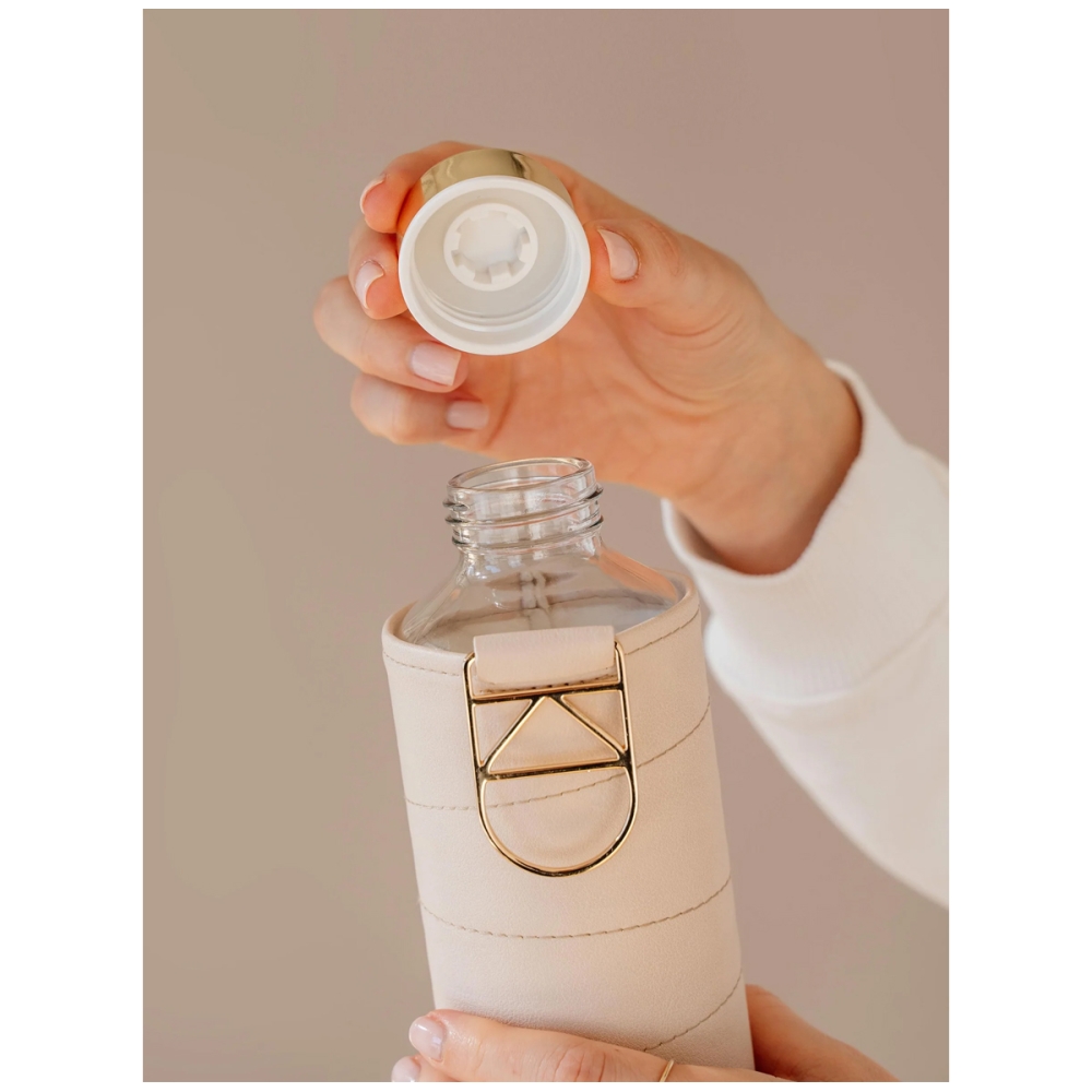 EQUA Glass Bottle Beige. Water bottles and cups