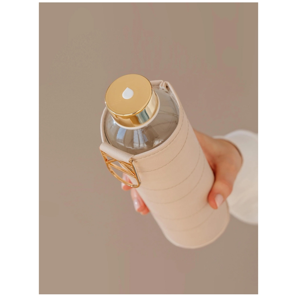 EQUA Glass Bottle Beige. Water bottles and cups