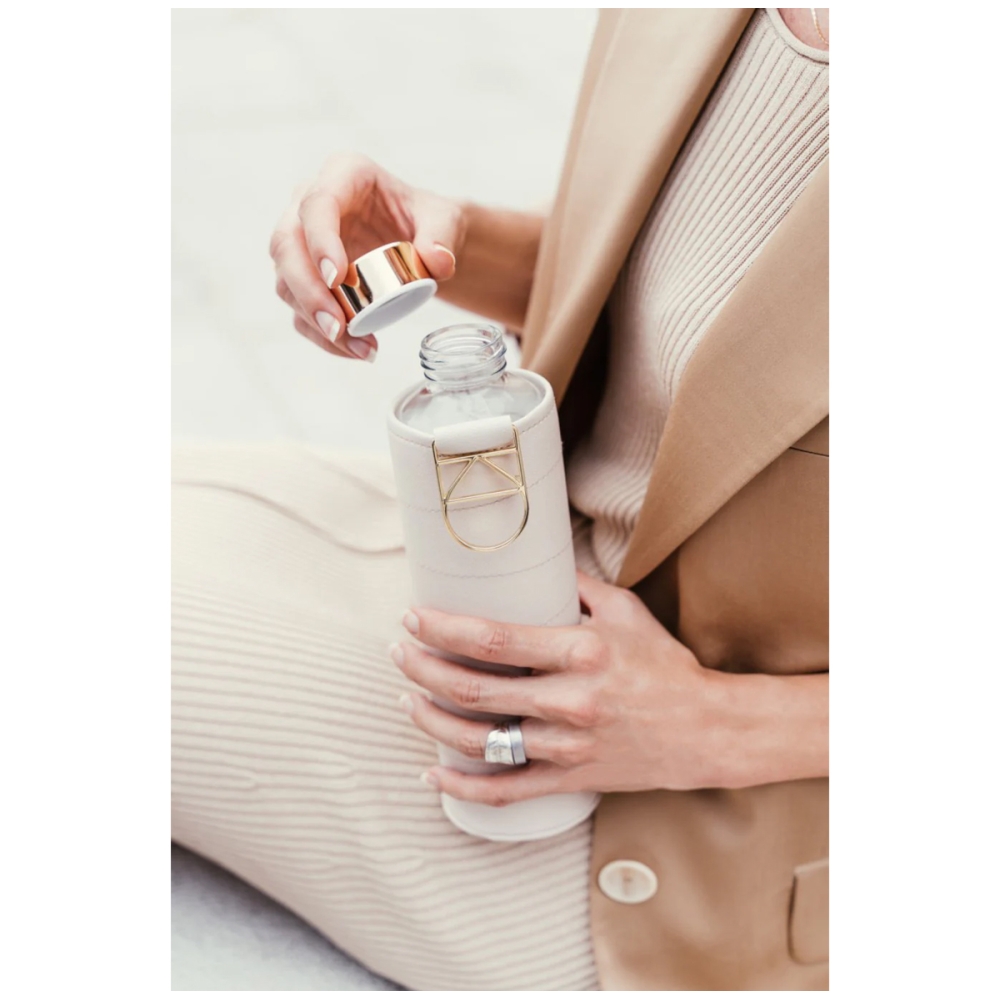 EQUA Glass Bottle Beige. Water bottles and cups