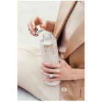 Glass Bottle Beige. Water bottles and cups