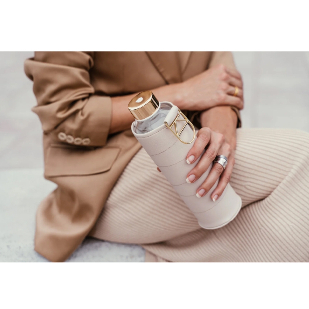 EQUA Glass Bottle Beige. Water bottles and cups