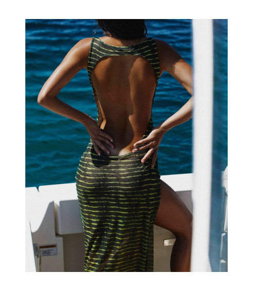 The Backless Maxi Dress "Cocomoco". Beachwear