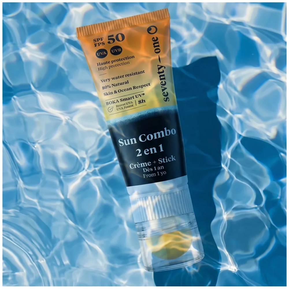 SeventyOne Percent Veido kremai nuo saulės ”Sun Combo SPF50+“ apsauginė priemonė veidui ir lūpoms SeventyOne Percent ”Sun Combo SPF50+“ apsauginė priemonė veidui ir lūpoms. Veido kremai nuo saulės