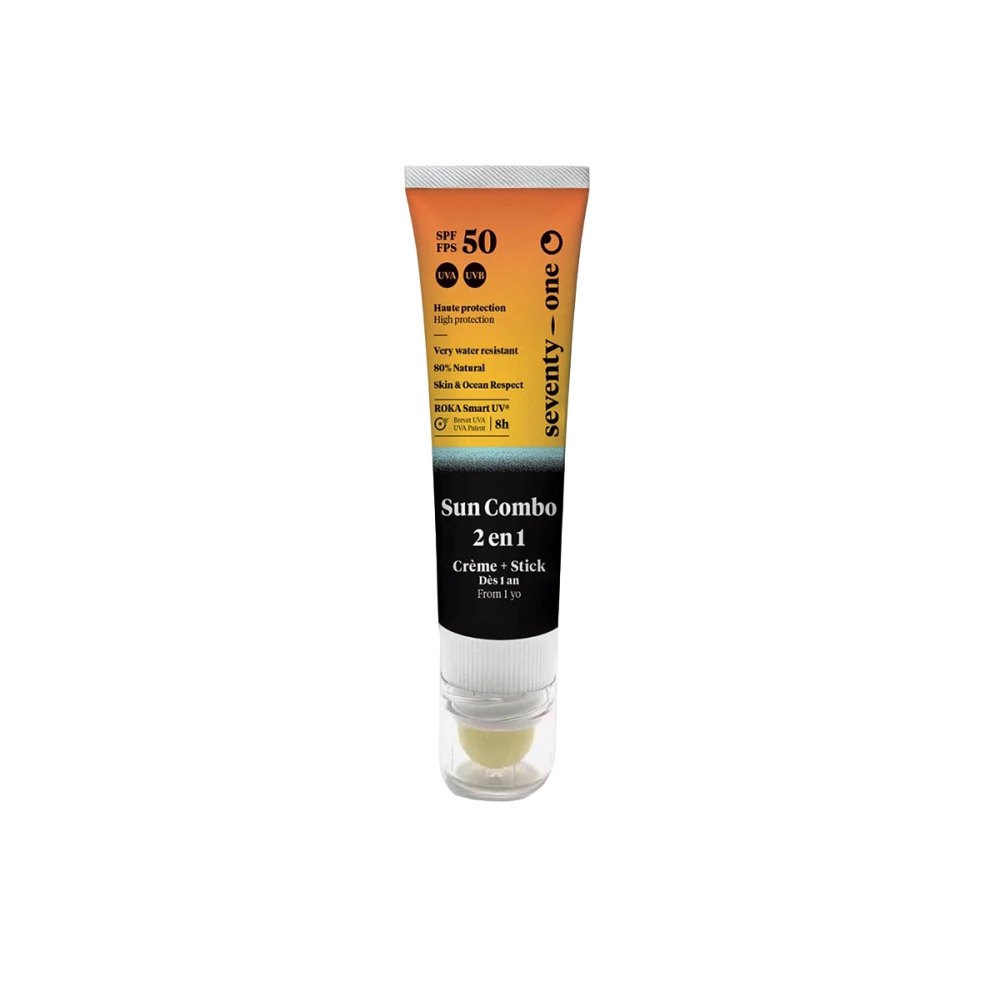 SeventyOne Percent Veido kremai nuo saulės ”Sun Combo SPF50+“ apsauginė priemonė veidui ir lūpoms SeventyOne Percent ”Sun Combo SPF50+“ apsauginė priemonė veidui ir lūpoms. Veido kremai nuo saulės