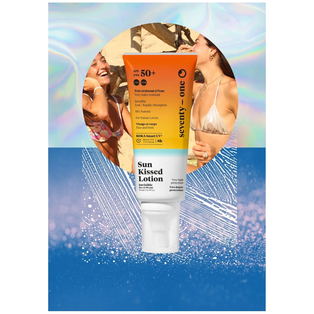 SeventyOne Percent "Sun Kissed Lotion SPF50" apsauga nuo saulės vaikams. Kremai nuo saulės vaikams