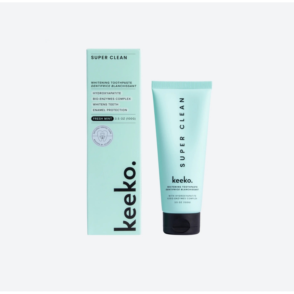 KEEKO Burnos higiena ”Super Clean Whitening Toothpaste“ balinamoji dantų pasta KEEKO ”Super Clean Whitening Toothpaste“ balinamoji dantų pasta. Burnos higiena