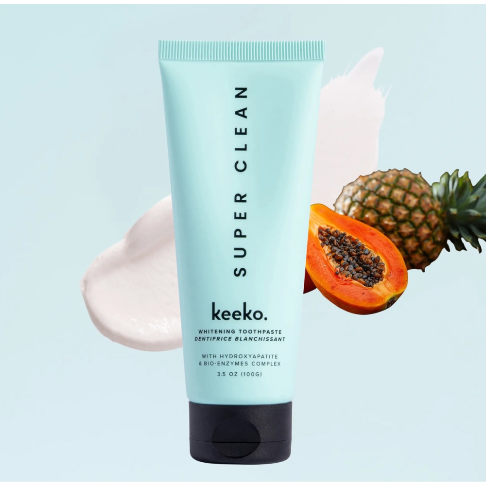 KEEKO Burnos higiena ”Super Clean Whitening Toothpaste“ balinamoji dantų pasta KEEKO ”Super Clean Whitening Toothpaste“ balinamoji dantų pasta. Burnos higiena