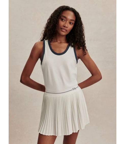 Tegan Performance Tank In White. Tops