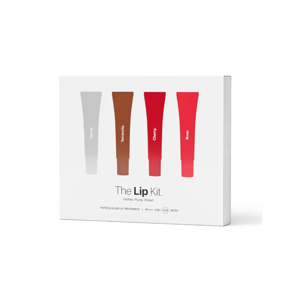 Transparent Lab "The Lip Kit" SPF50 lūpų balzamų su atspalviais rinkinys. Lūpoms