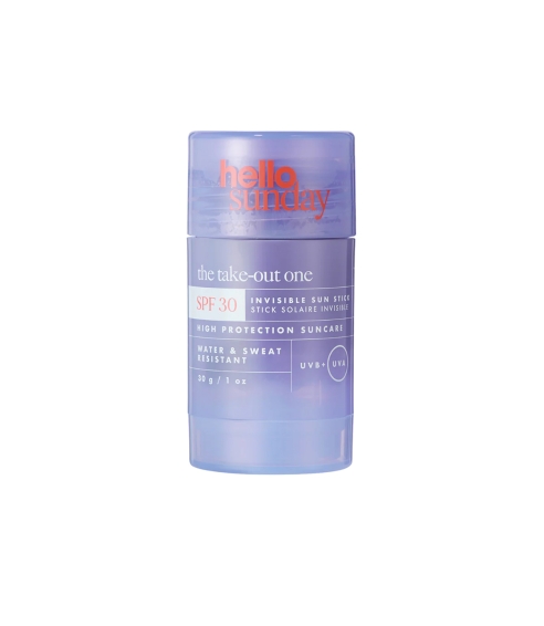 The Take-Out One Invisible Sun Stick SPF 30 with Hyaluronic Acid. Body sunscreen for adults