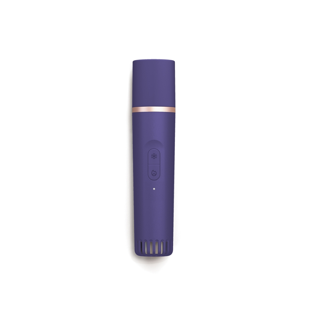 Therabody "TheraFace Depuffing Wand" prietaisas šalčio ir šilumos veido procedūroms - indigo. Veido aparatai
