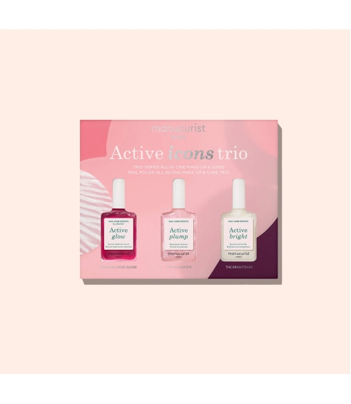 “Trio Active™ Icons” riboto leidimo nagų priežiūros rinkinys. Nagų priežiūros priemonės