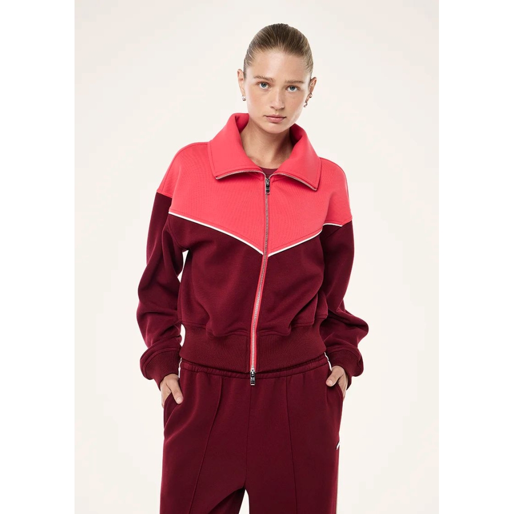 P.E Nation "Triumph Jacket" bordo spalvos švarkelis. Švarkai