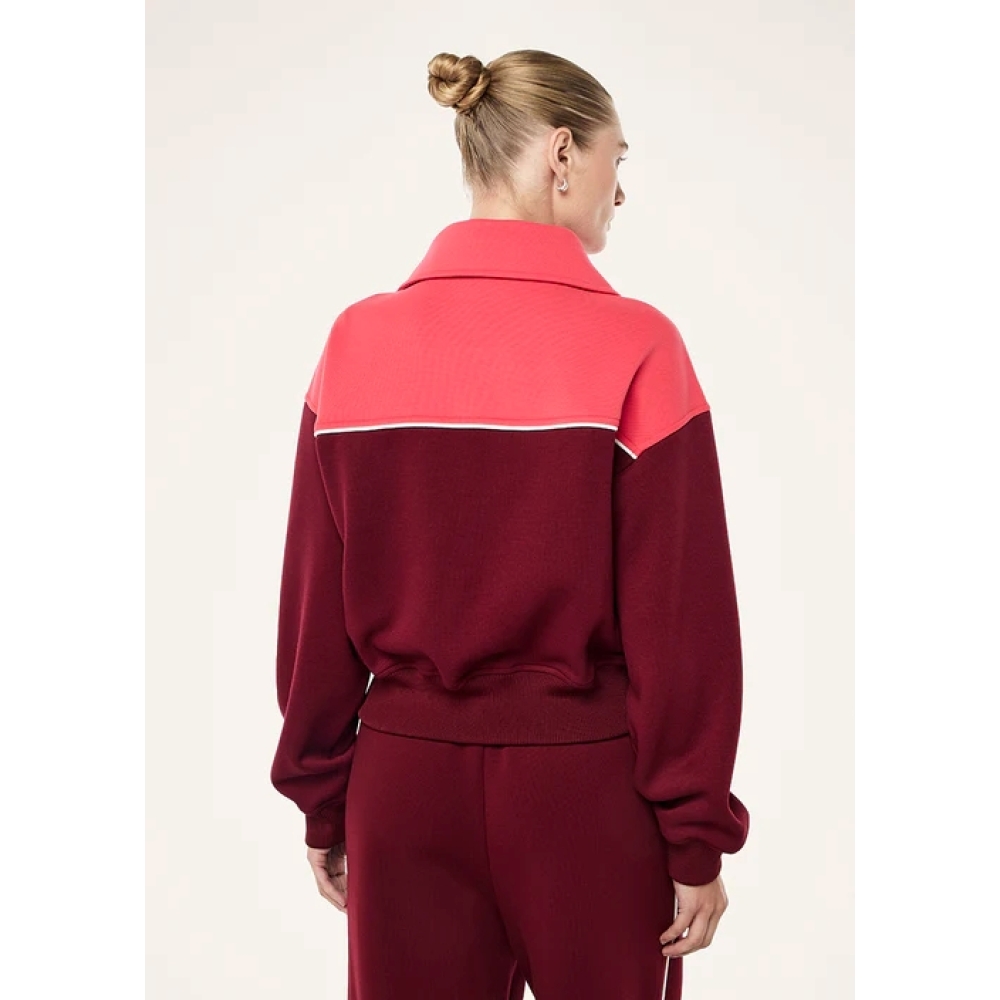 P.E Nation "Triumph Jacket" bordo spalvos švarkelis. Švarkai