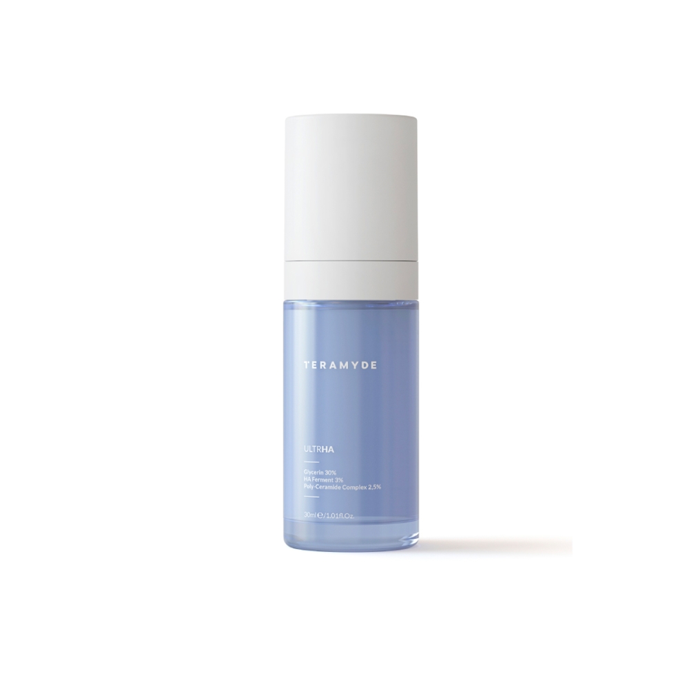 THERAMID / TERAMYDE Serumai veidui "UltrHA" intensyviai drėkinantis serumas su 30% glicerino THERAMID / TERAMYDE "UltrHA" intensyviai drėkinantis serumas su 30% glicerino. Serumai veidui