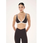 "Vibe Sports Bra " rudos spalvos sportinė liemenėlė. Sportinės liemenėlės