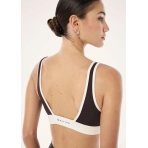 "Vibe Sports Bra " rudos spalvos sportinė liemenėlė. Sportinės liemenėlės