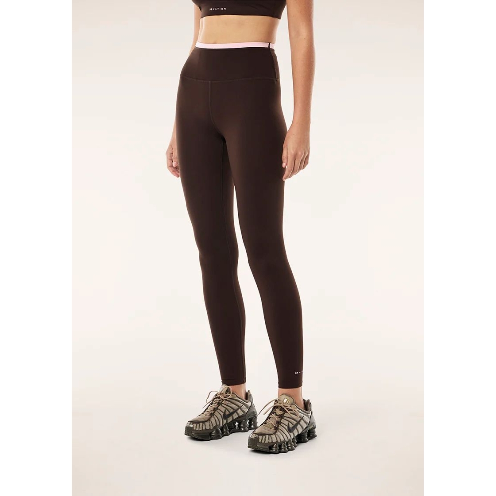 P.E Nation VITA Legging in Espresso Brown . Leggings