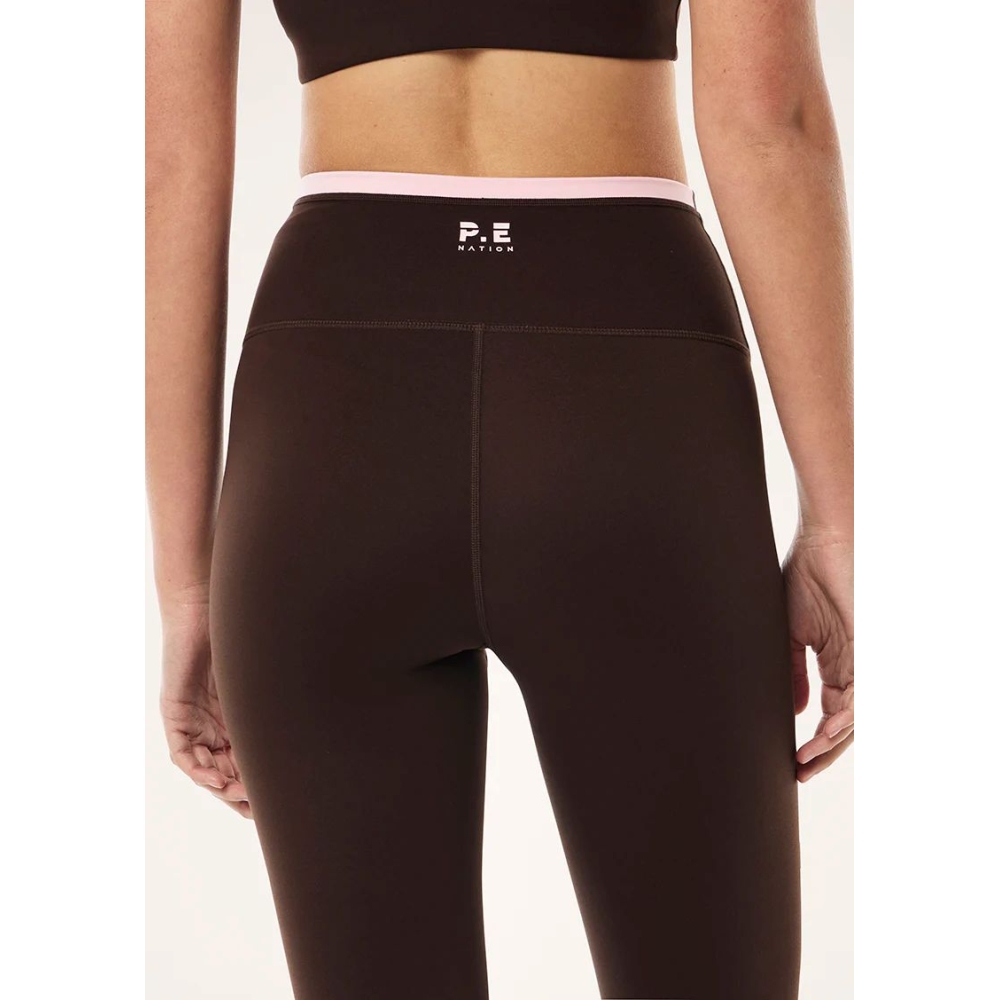 P.E Nation VITA Legging in Espresso Brown . Leggings