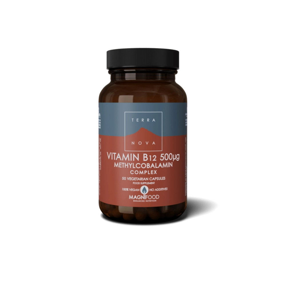 Terranova Vitamin B12 500 μg (Vitaminas B12 500 μg). Smegenų veiklai