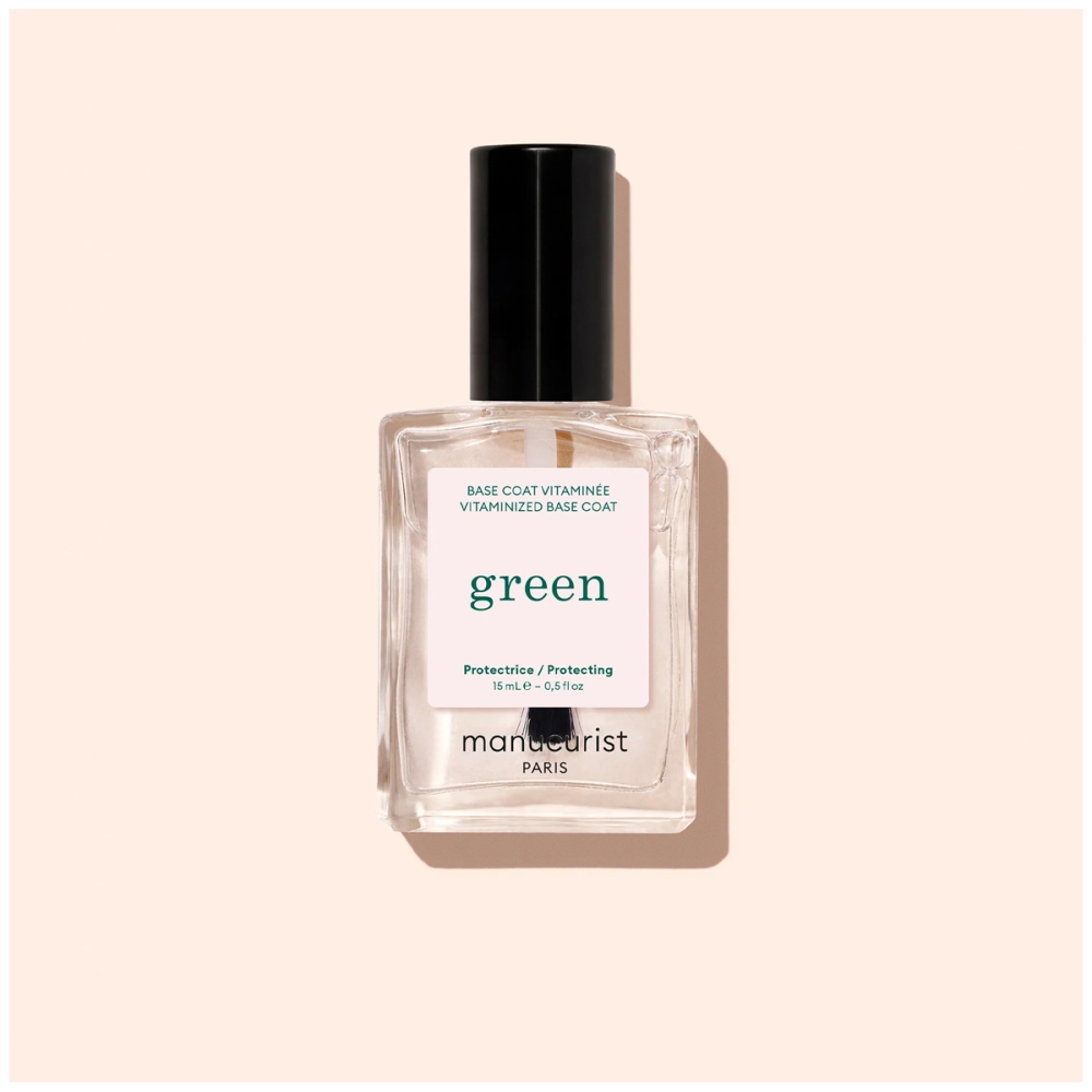 Manucurist "Vitamin-Enriched Green™ Base Coat“ nagų lako bazė su vitaminų kompleksu. Nagų lako pagrindai ir viršutiniai sluoksniai