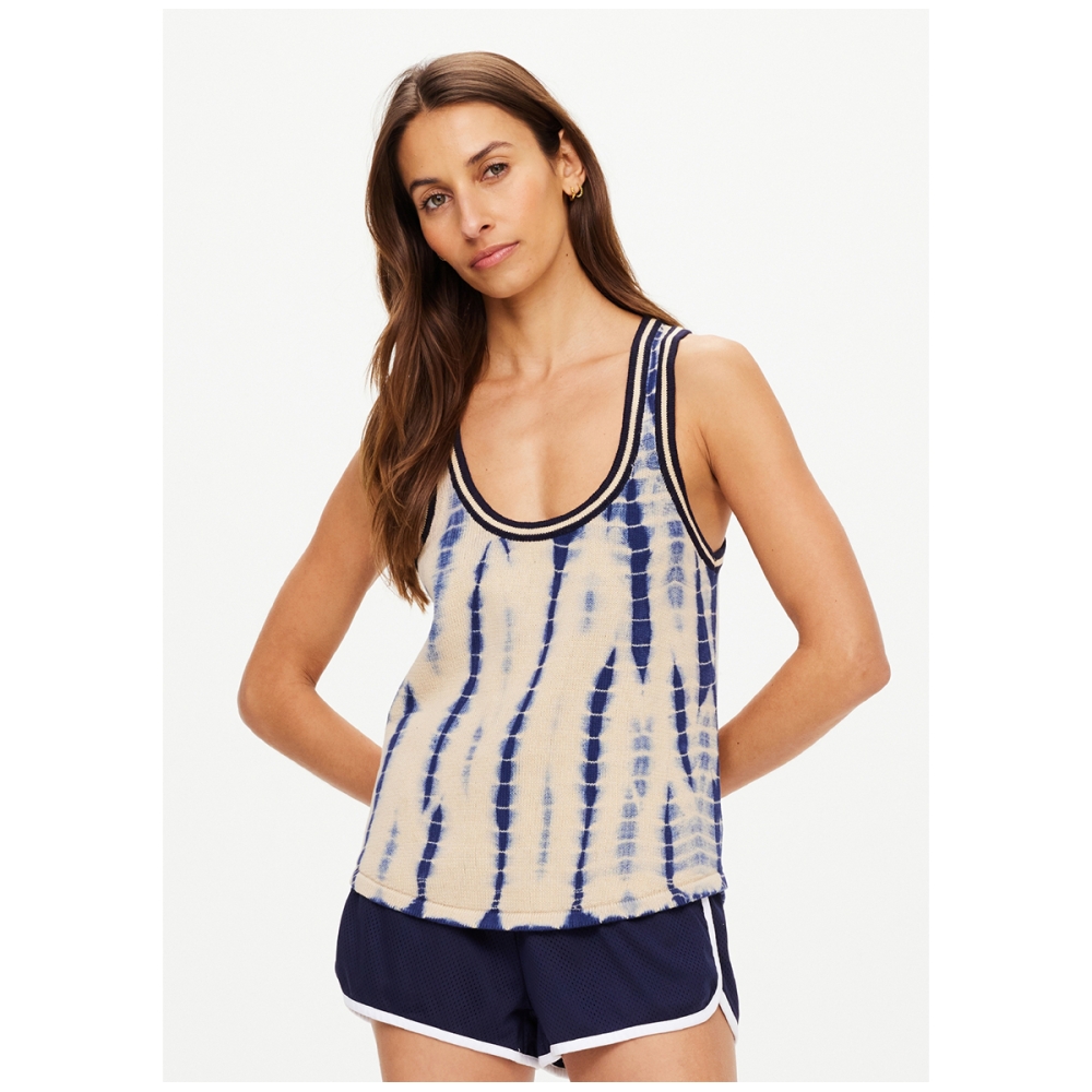 The Upside WISHBONE EMMA KNITTED TAN. Short sleeve