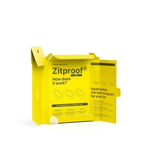 ZITPROOF® SPOT Individual hydrocolloid patches. Face care